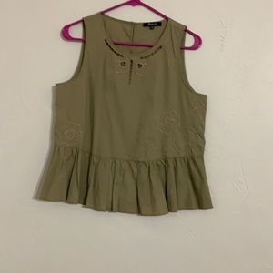 madewell peplum tank